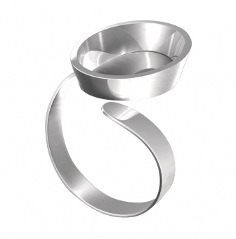 support pour bague fimo avec cuve ovale