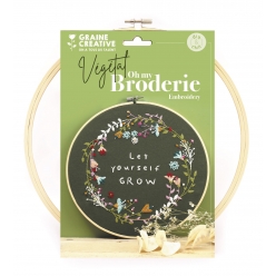 kit broderie sur tambour vegetal