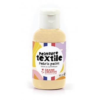 peinture textile beige 50 ml