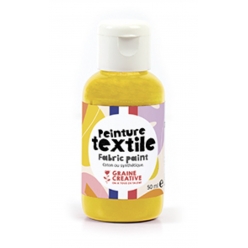peinture textile jaune d or 50 ml