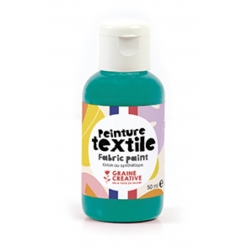 peinture textile turquoise 50 ml