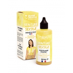 teinture textile jaune 100 ml