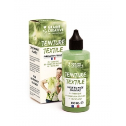 teinture textile vert kaki 100 ml
