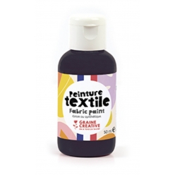 peinture textile noir 50 ml