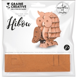 maquette en carton hibou