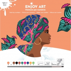 enjoy art  peinture par numeros 30x30cm aissa