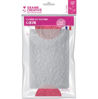 plaque de texture coeur