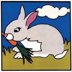 kit canevas soudan enfant lapin