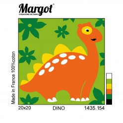 kit canevas soudan enfant dino
