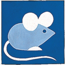 kit canevas soudan enfant souris rose