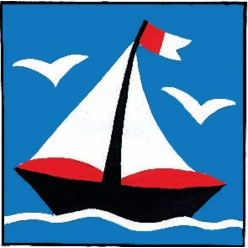 kit canevas soudan enfant petit bateau