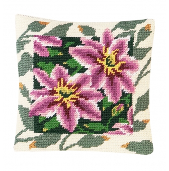 kit coussin demi point clematites