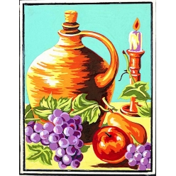 kit canevas le pot de gres 20x25cm