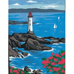 kit canevas le phare 20x25cm