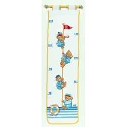 kit toise broderie traditionnelle ours marin