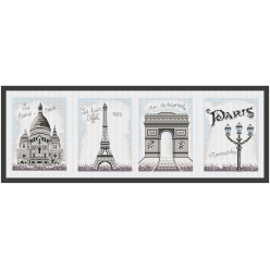 kit a broder point de croix monuments de paris