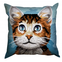 kit coussin canevas chat
