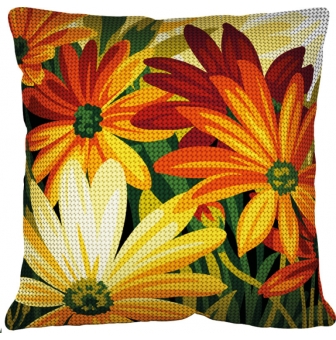 kit coussin point de croix couleur et lumiere