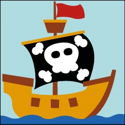 kit canevas soudan pirate 20x20 cm