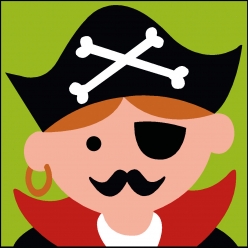 kit canevas soudan capitaine 20x20 cm