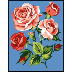 kit canevas margot rose 20x25 cm