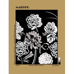 canevas penelope antique black grey white 1 50x65cm