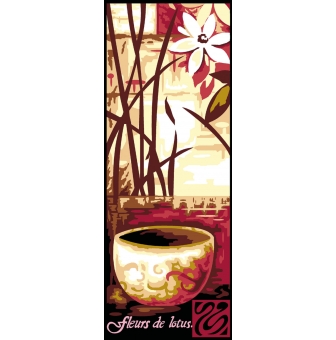 canevas penelope antique fleur de lotus 25x60cm