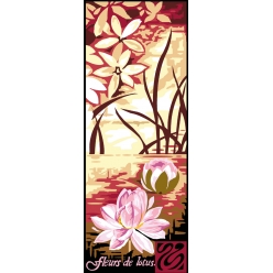 canevas penelope antique fleur de lotus 25x60cm