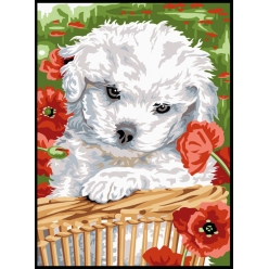 canevas penelope antique tendresse 30x40cm