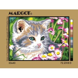 canevas penelope antique coeur a prendre 30x40cm