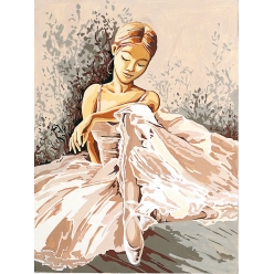 canevas antique danseuse 40x50cm