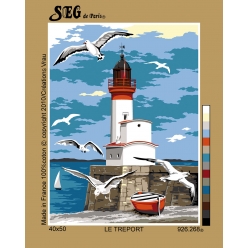 canevas antique le treport 40x50cm