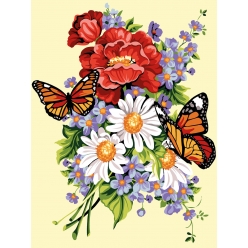 canevas antique ephemere 40x50cm
