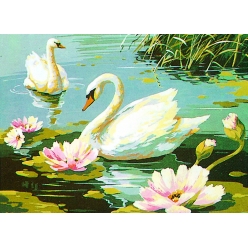 canevas antique les cygnes 45x60cm