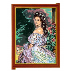 canevas antique imperatrice sissi 45x60cm