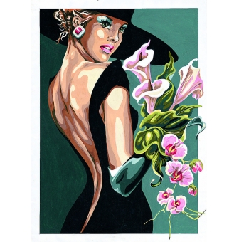 canevas antique my fair lady 45x60cm