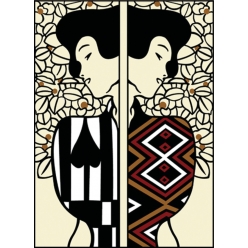 canevas antique silhouette 45x60cm