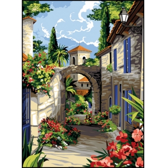 canevas antique corridor provencal 45x60cm