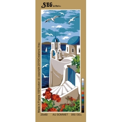 canevas antique au sommet 25x60cm