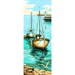 canevas antique le port 25x60cm