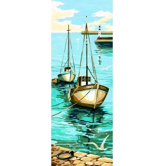 canevas antique le port 25x60cm