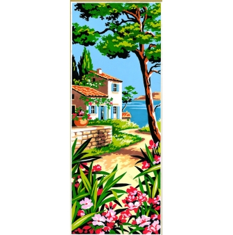 canevas antique mas provencal 25x60cm