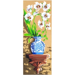 canevas antique orchidee 25x60cm