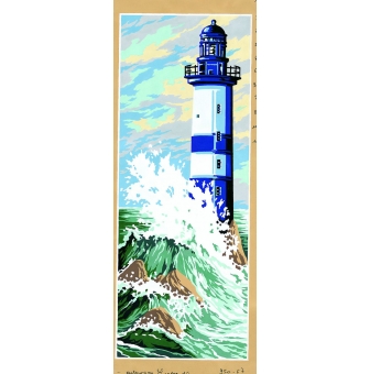 canevas antique le phare 25x60cm