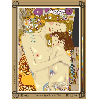 canevas antique les ages de la vie 45x60cm