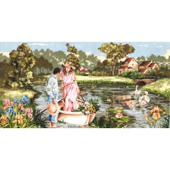 canevas seg berge romantique 65 x 120 cm