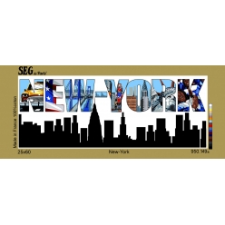 canevas antique new york 25x60cm