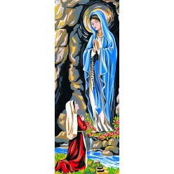 canevas antique lourdes 25x60cm