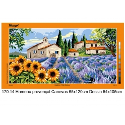 canevas margot hameau provencal 65x120 cm