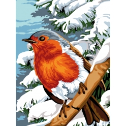 canevas margot plume d hiver 40x50 cm
